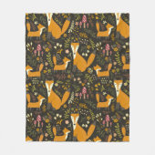 Cute Woodland Fox Pattern Bedroom of Nursery Fleece Deken (Voorkant)