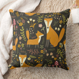 Cute Woodland Fox Pattern Bedroom of Nursery Kussen