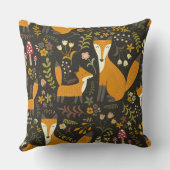 Cute Woodland Fox Pattern Bedroom of Nursery Kussen (Achterkant)
