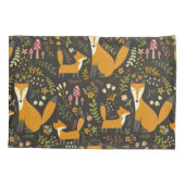 Cute Woodland Fox Pattern Bedroom of Nursery Kussensloop (Achterkant)