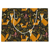 Cute Woodland Fox Pattern Groot Cadeauzakje (Voorkant)