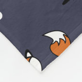Cute Woodland Foxes Polka Dots Personalized Fleece Deken (Hoek)