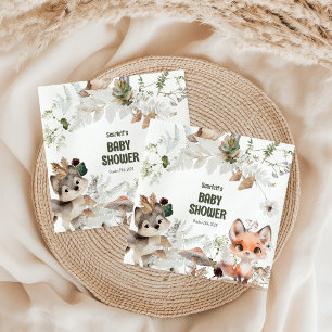 Cute Woodland Friends Baby Shower Servet