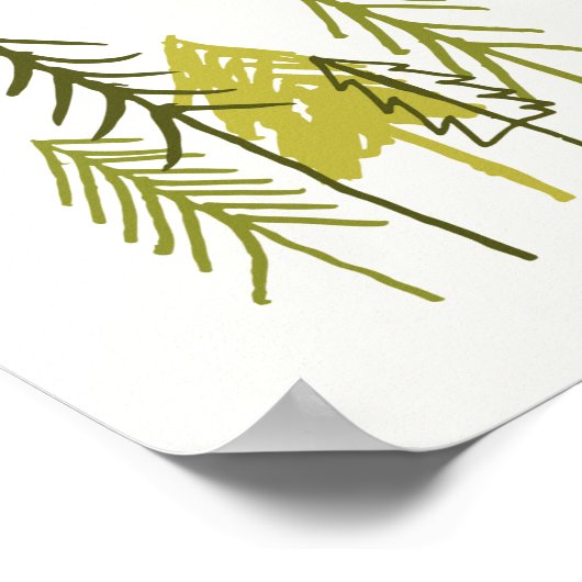 Cute Woodland Fun Feest Fox Kids Verjaardag Welkom Poster (Hoek)