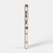 Cute Woodland Hedégel & Mushroom Pattern Samsung Galaxy Hoesje (Rechterkant)