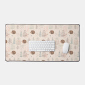 Cute Woodland Hedegel Pattern Bureaumat (Keyboard & Muis)