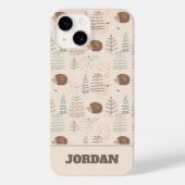 Cute Woodland Hedegel Pattern Case-Mate iPhone Case (Achterkant)