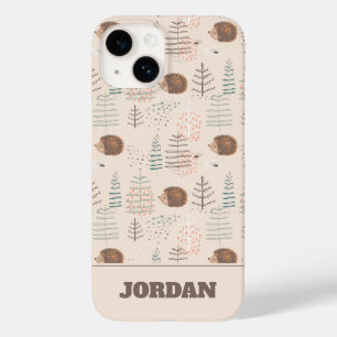 Cute Woodland Hedegel Pattern Case-Mate iPhone 14 Hoesje