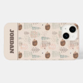 Cute Woodland Hedegel Pattern Case-Mate iPhone Case (Achterkant (horizontaal))