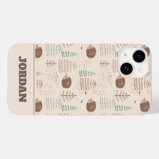 Cute Woodland Hedegel Pattern Case-Mate iPhone Case (Achterkant (horizontaal))