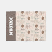 Cute Woodland Hedegel Pattern Fleece Deken (Voorkant (Horizontaal))