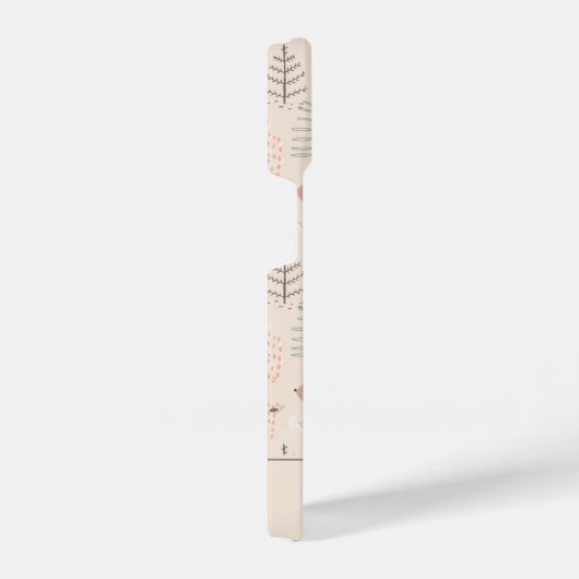 Cute Woodland Hedegel Pattern iPhone Hoesje (Rechterkant)