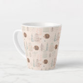 Cute Woodland Hedegel Pattern Latte Mok (Linkerhoek)