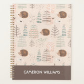 Cute Woodland Hedegel Pattern Planner (Voorkant)