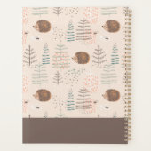 Cute Woodland Hedegel Pattern Planner (Achterkant)