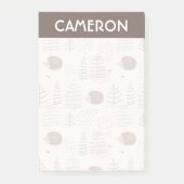 Cute Woodland Hedegel Pattern Post-it® Notes (Voorkant)