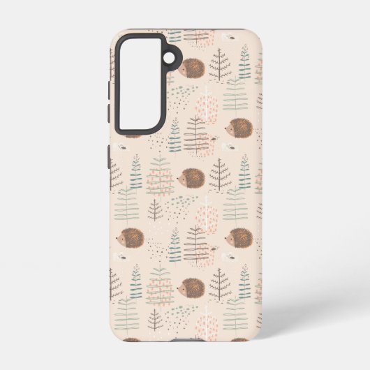 Cute Woodland Hedegel Pattern Samsung Galaxy Hoesje (Achterkant)
