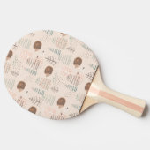 Cute Woodland Hedegel Pattern Tafeltennisbatje (Zijkant)