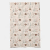 Cute Woodland Hedegel Pattern Theedoek (Verticaal)
