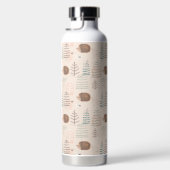 Cute Woodland Hedgehog Pattern Waterfles (Rechts)