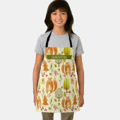 Cute Woodland Herfst Fox Pattern Trees Whimsical Schort (Insitu)