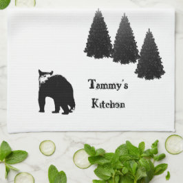 Cute Woodland Kitchen Theedoek