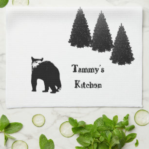 Cute Woodland Kitchen Theedoek