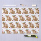 Cute woodland Mam- en babymeisjesherenfeest Tissuepapier (Craft)