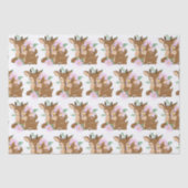 Cute woodland Mam- en babymeisjesherenfeest Tissuepapier (Voorkant)