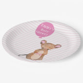 Cute Woodland Mouse | Borden Baby shower papier Papieren Bordje (Gekanteld)
