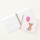 Cute Woodland Mouse Gepersonaliseerd Notitieboek (Binnen)