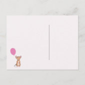 Cute Woodland Mouse - Kinderen van Birthday Uitnodiging Briefkaart (Achterkant)