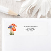 Cute Woodland Mushroom Return Address Label (Insitu)