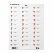 Cute Woodland Mushroom Return Address Label (Full Sheet)