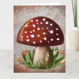 Cute Woodland Mushroom Tissue Paper Kaart