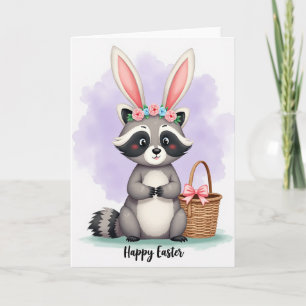 Cute Woodland Pasen Creatuur Kaart
