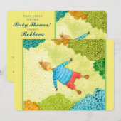 Cute Woodland Pony Baby shower Kaart (Voorkant / Achterkant)