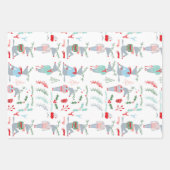 Cute Woodland Reindeer Animal Kerstmis Inpakpapier Vel (Voorkant)