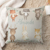 Cute Woodland Scene Waterverf Forest Animals Kussen (Deken)