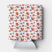 Cute Woodland Squirrel Autumn Pattern Blikjeskoeler (Achterkant)