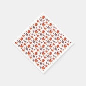 Cute Woodland Squirrel Autumn Pattern Servet (Hoek)