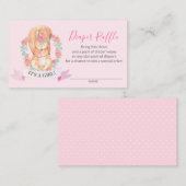 Cute Woodland Squirrel Diaper Raffle Ticket (Voorkant / Achterkant)