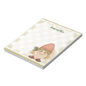 Cute Woodland Strawberry Gnome Notitieblok (Linkerzijde)