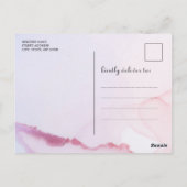 Cute Woodland Teddy Bear Boy Baby shower per post Briefkaart (Achterkant)