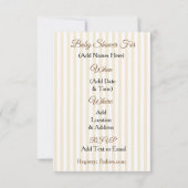 Cute Woodlands Animals Fox Baby shower Kaart (Achterkant)