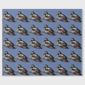 Cute woodpecker cadeaupapier (Vlak)