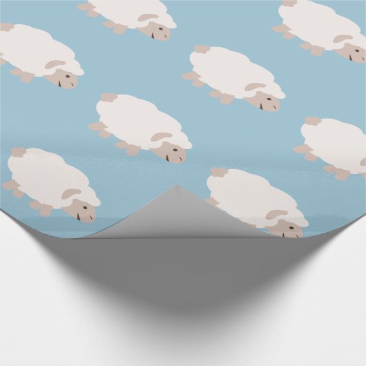 Cute Wooly lamb Cadeaupapier (Hoek)
