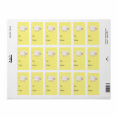 Cute Wooly lamb Etiket (Full Sheet)