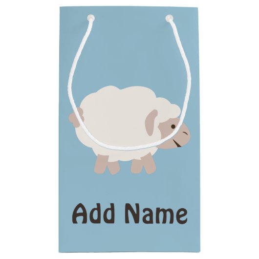 Cute Wooly lamb Klein Cadeauzakje (Achterkant)