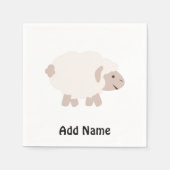 Cute Wooly lamb Servetten (Voorkant)